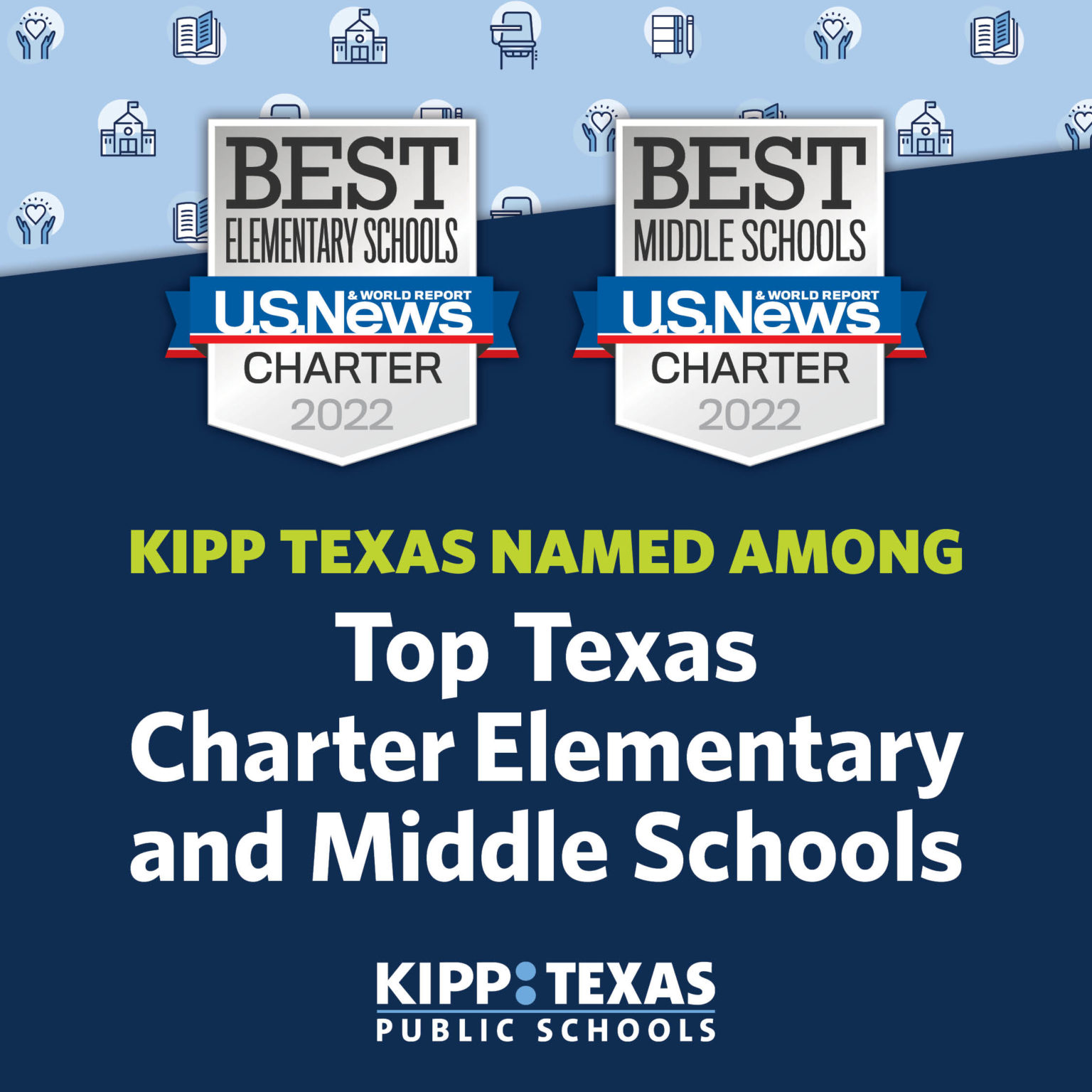 KIPP Texas Named Among Top Texas Charter Elementary and Middle Schools