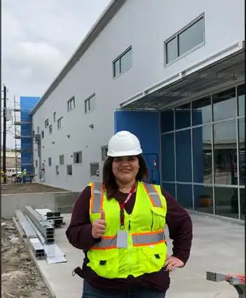Construction manager giving thumbs up