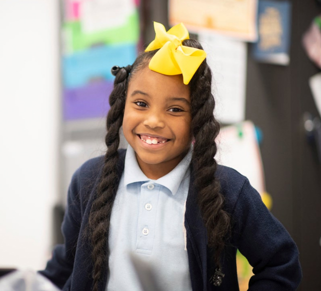 student smiling