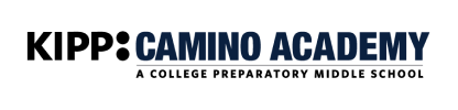 KIPP: Camino academy "a college preparatory middle school" logo