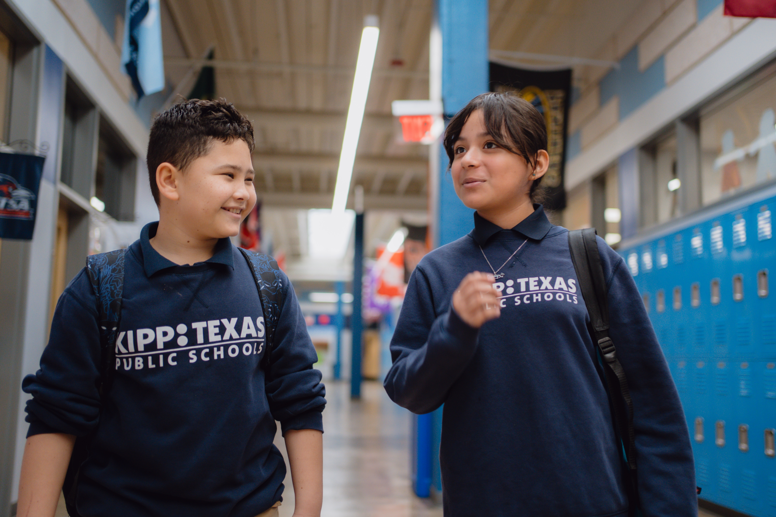 Two KIPP Texas Middle School Students
