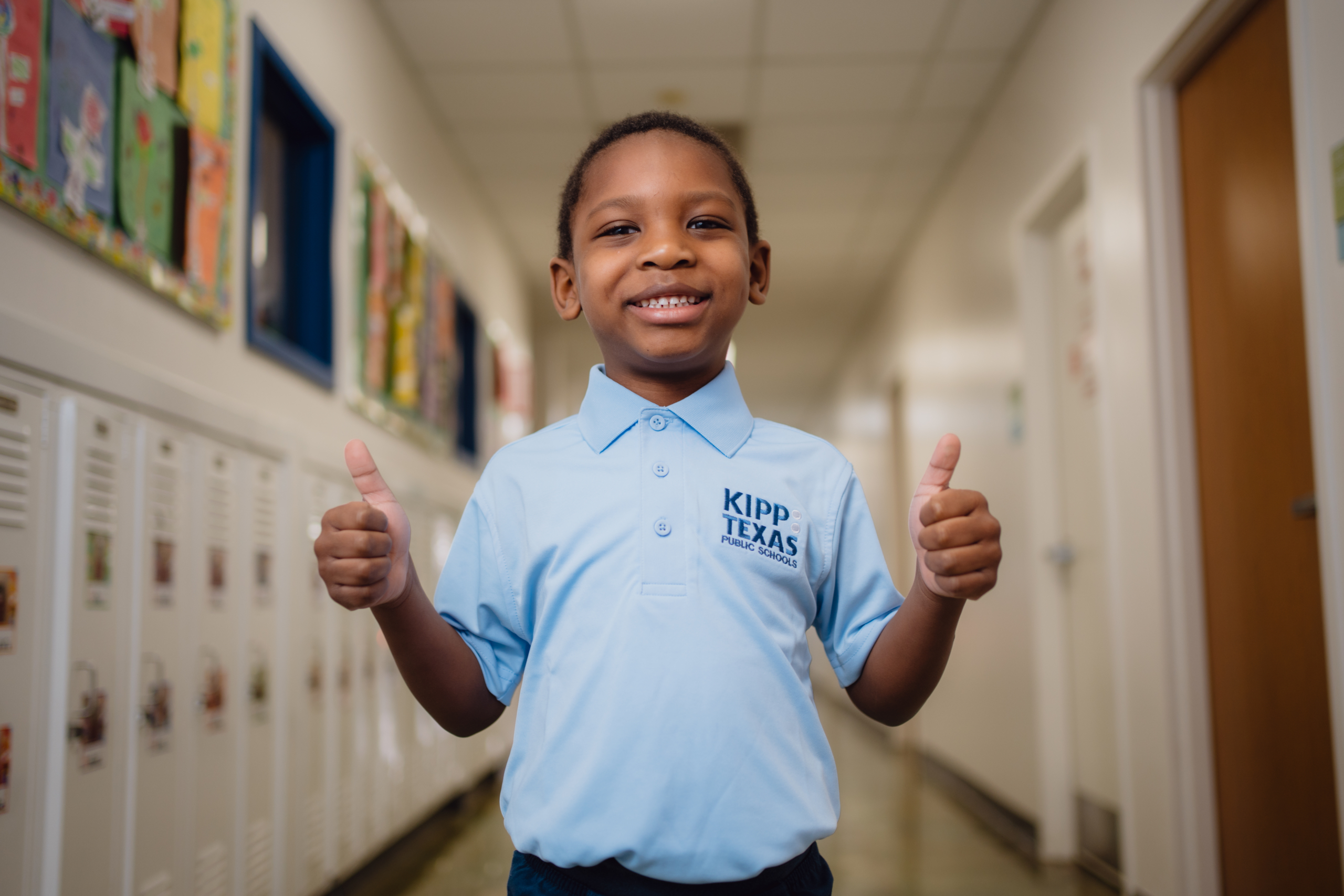 Pre-K student at KIPP Texas school