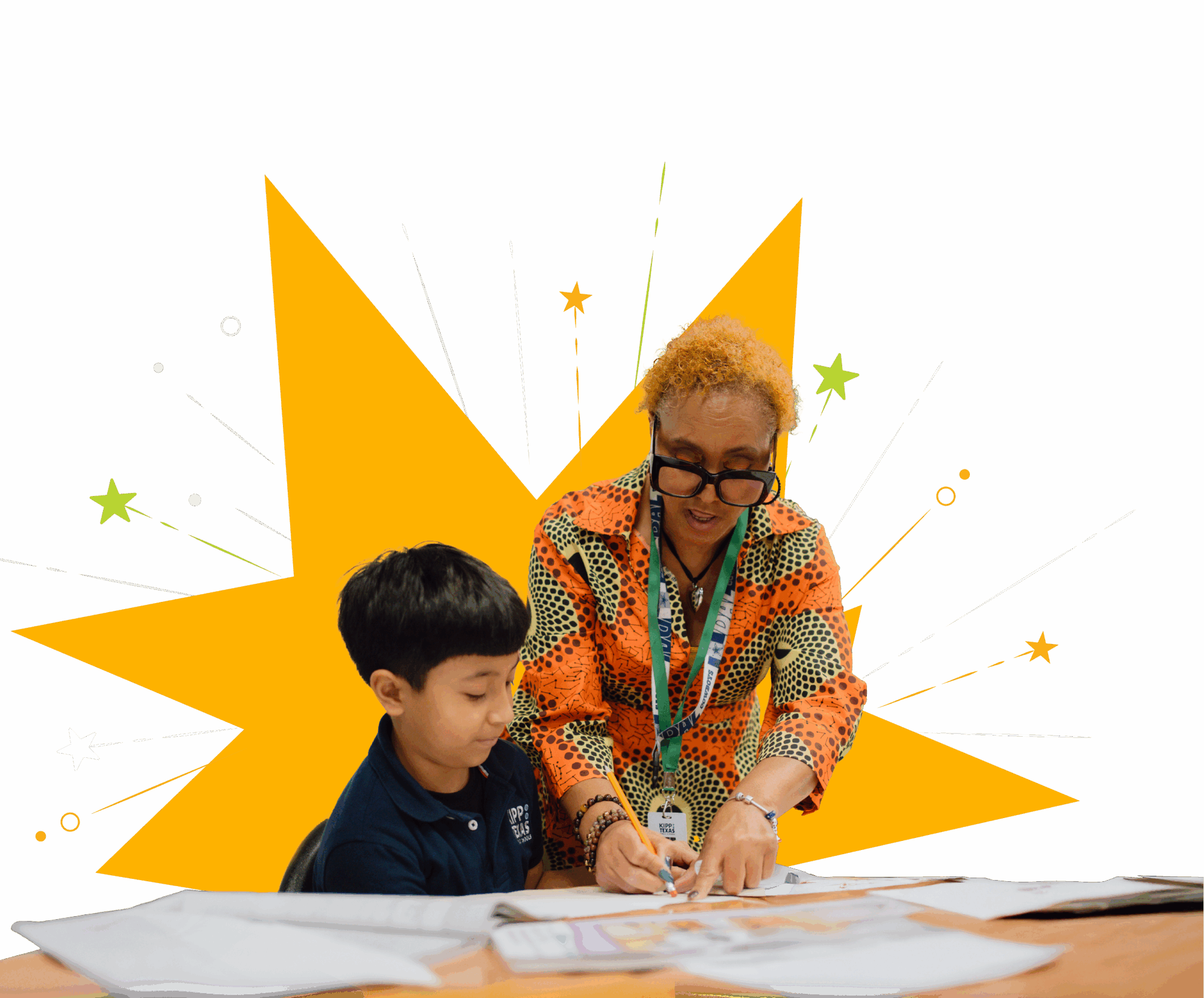 KIPP Texas Teacher and Student