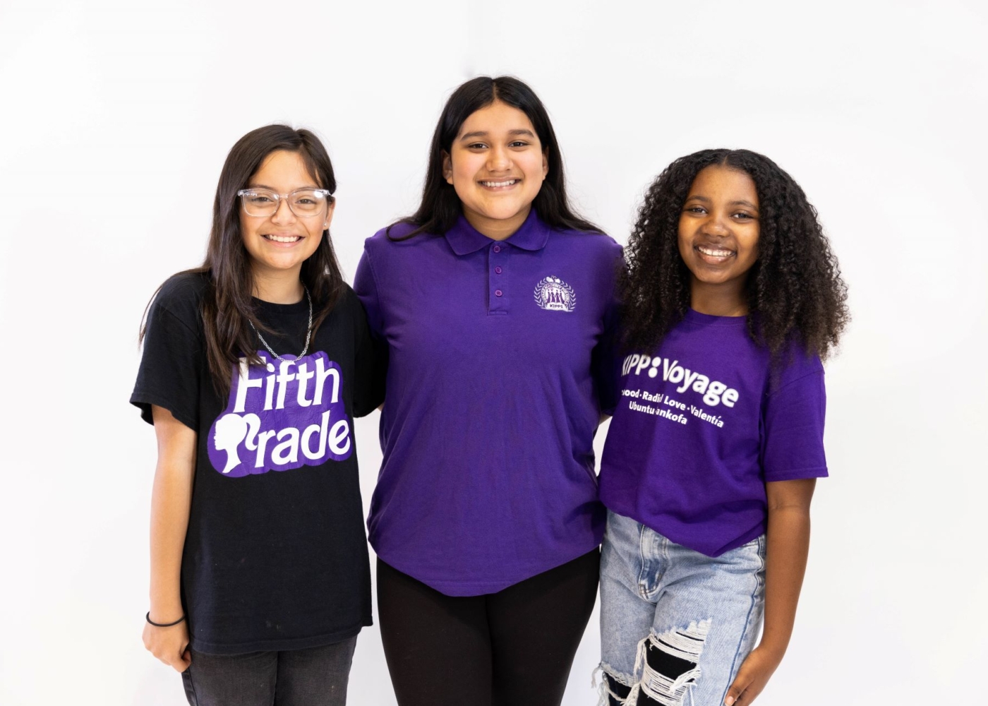 Three KIPP Texas Middle School Students