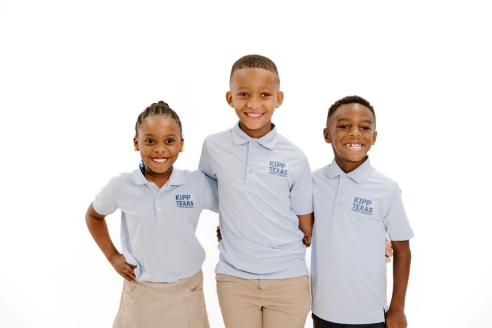 Three KIPP Texas Elementary Students