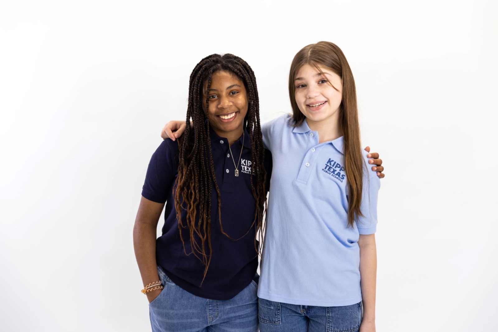 Two KIPP Texas Middle School Students